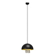 Allaura Black Metal with Crystals Pendant Light