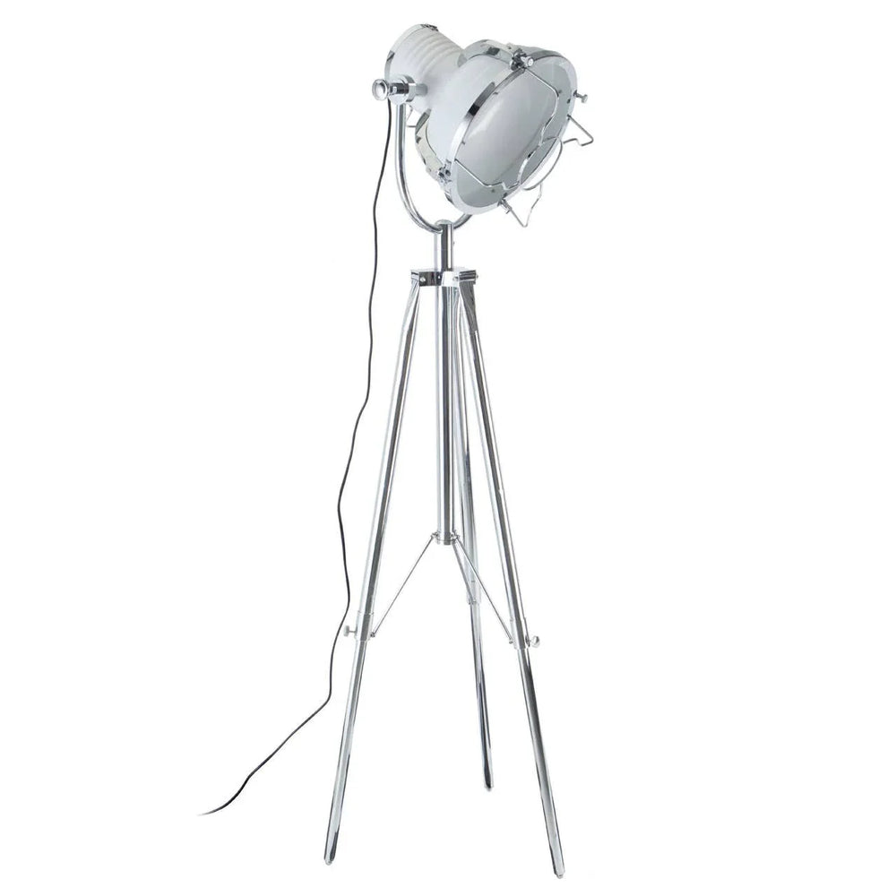 Modern Chrome Tripod Floor Lamp