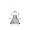 Gleaming Chrome Industrial Pendant Light