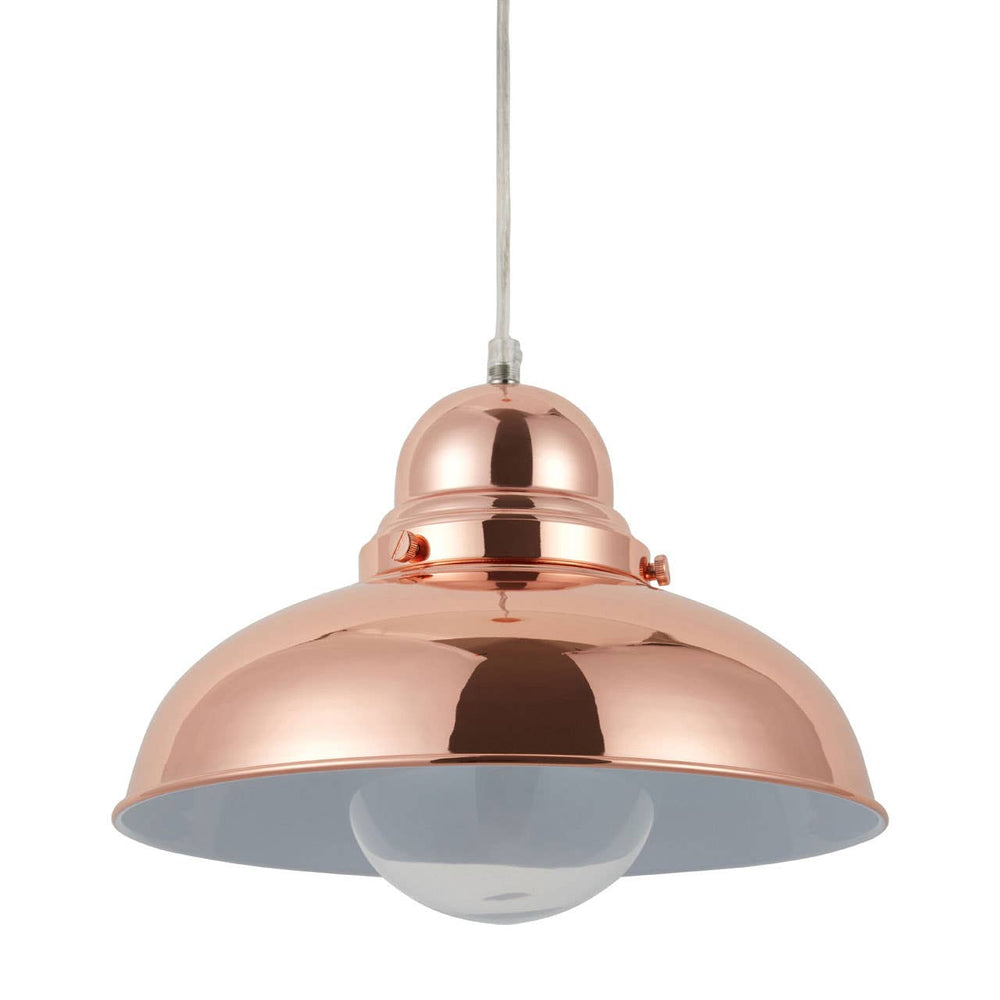 Copper Dome Pendant Light