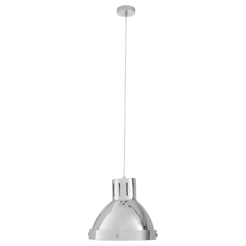 Industrial Chrome Pendant Light