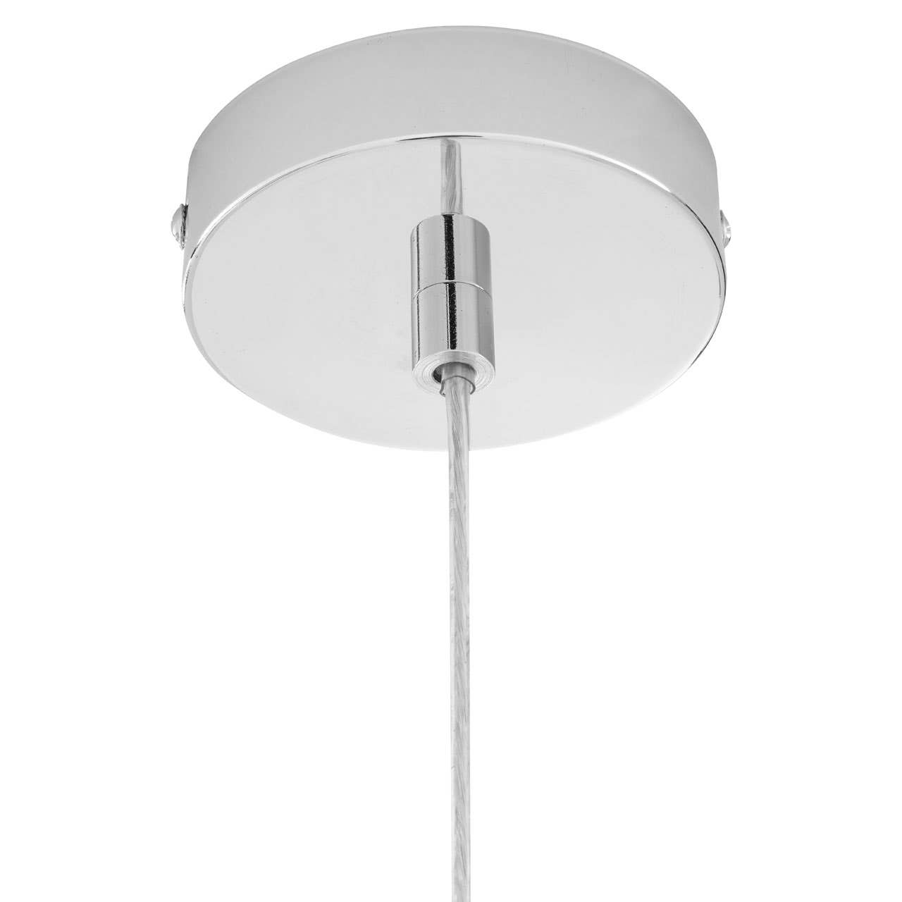 Industrial Chrome Pendant Light
