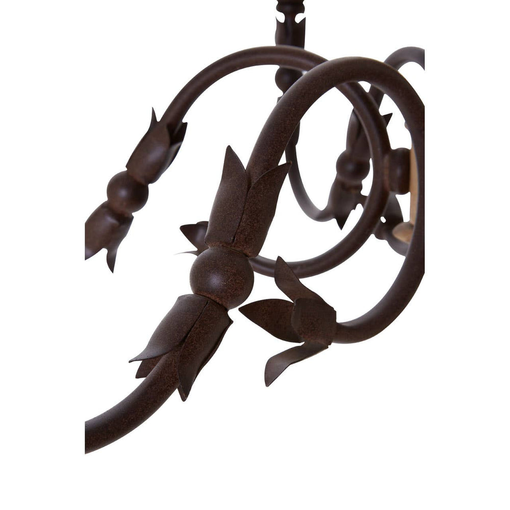 Rustic Candle Chandelier Fixture