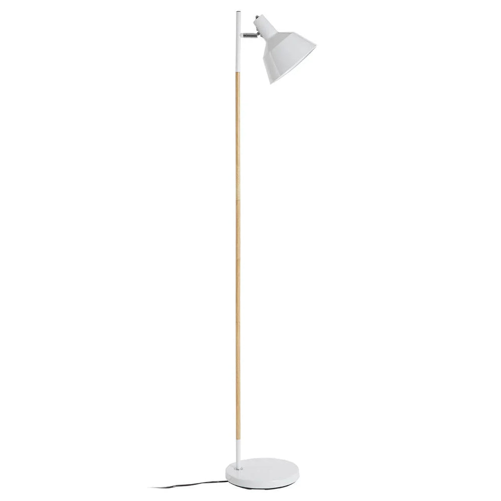 Bryant White Metal and Metal Floor Lamp