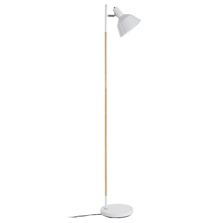 Bryant White Metal and Metal Floor Lamp