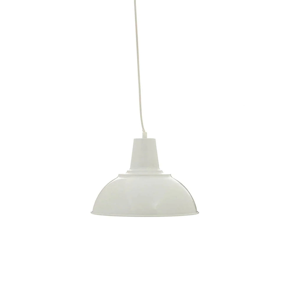 Bryen White Metal Pendant Light