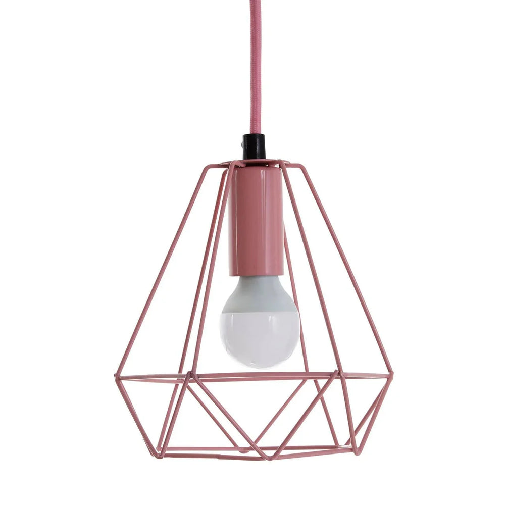 Beli Pink Metal Wire Pendant Light