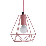Beli Pink Metal Wire Pendant Light