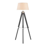 Modern Wood Tripod Floor Lamp