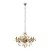 Cognac Crystal Glass Chandelier