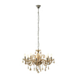 Cognac Crystal Glass Chandelier
