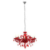 Luxe Crystal Red Chandelier