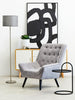 Sleek Steel Floor Lamp