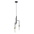Lagona 3 Bulb Gold And Black Pendant Light
