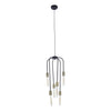Modern Black Rod Pendant Light