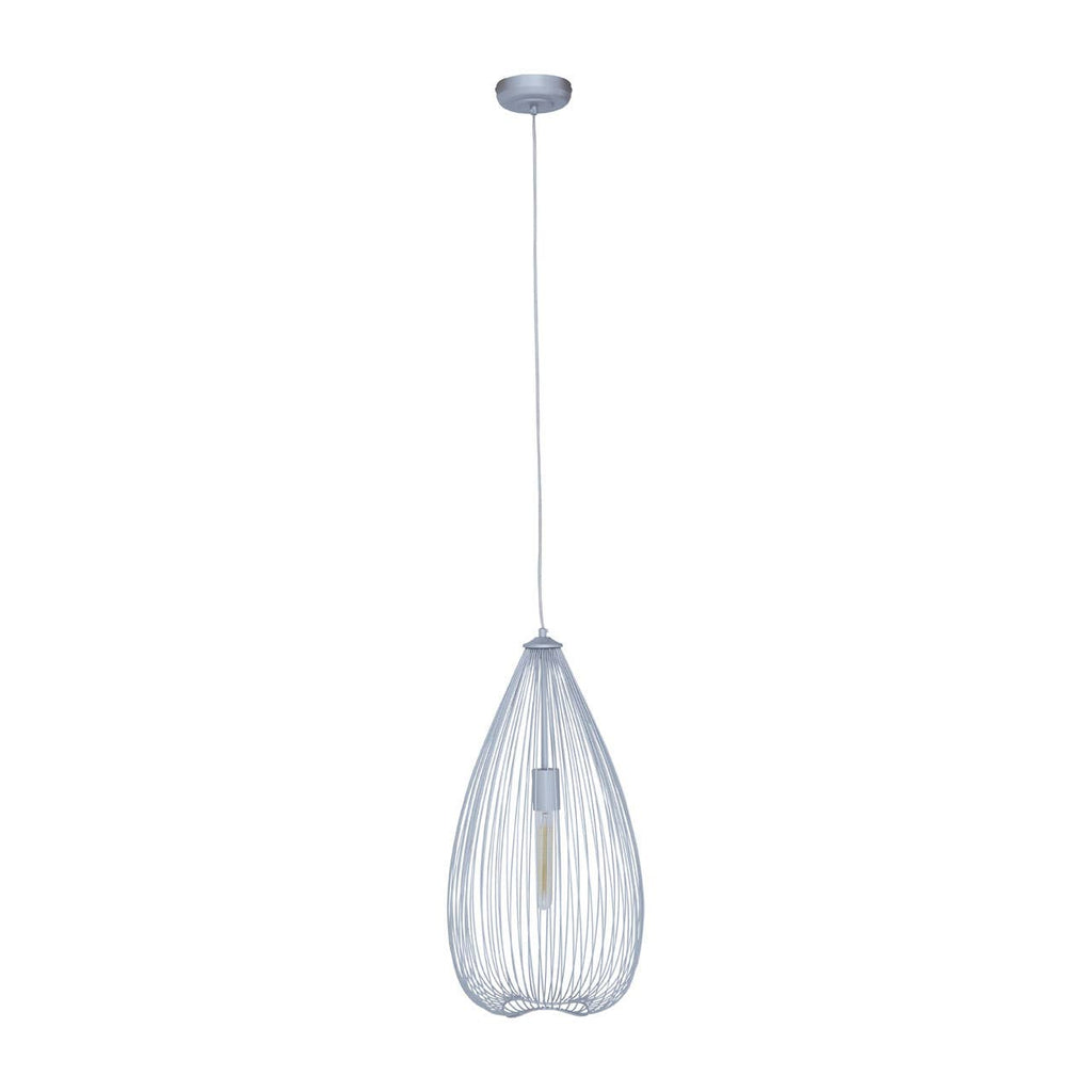 Geometric Silver Pendant Light