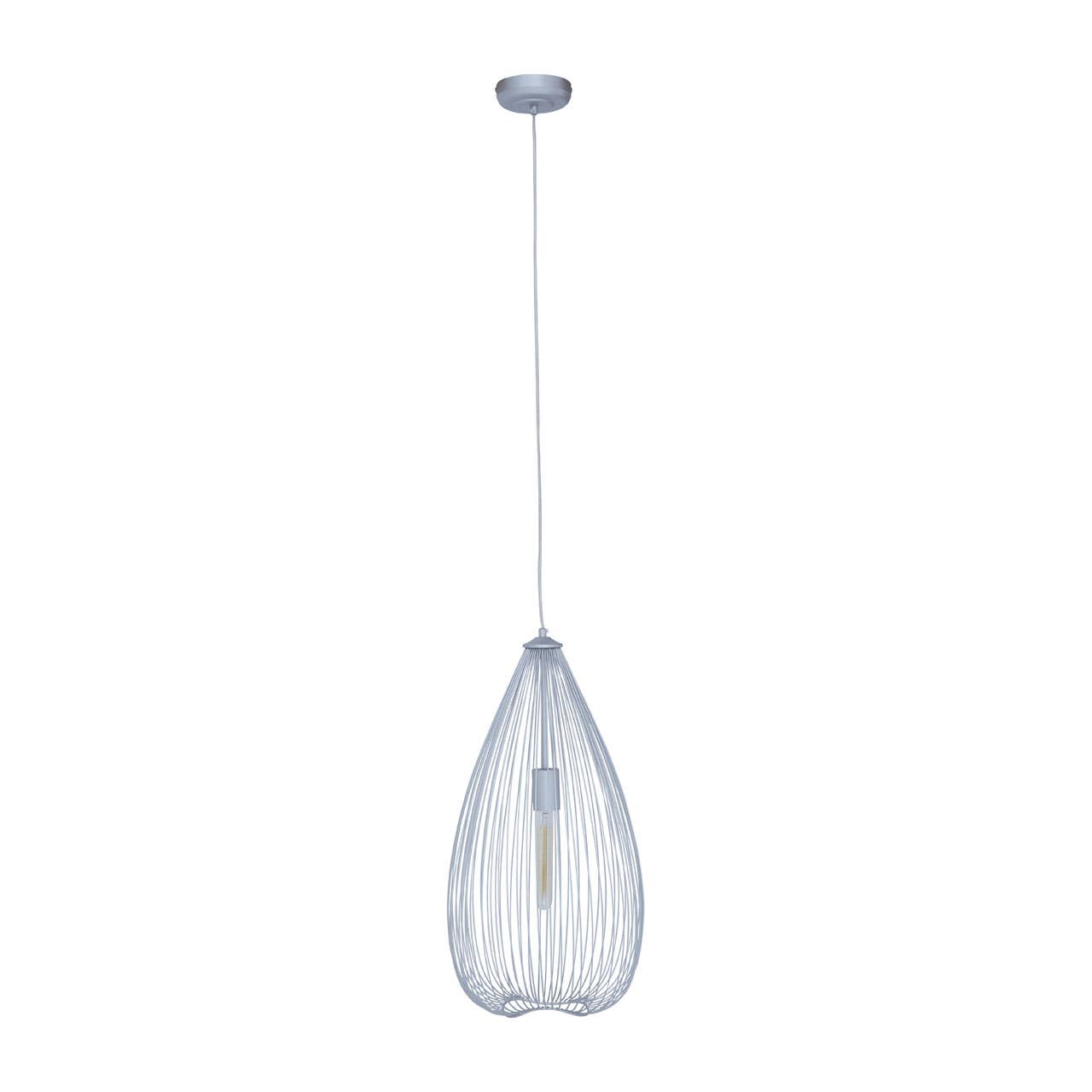 Geometric Silver Pendant Light