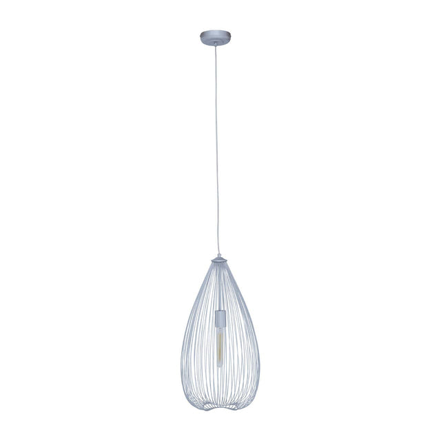 Geometric Silver Pendant Light