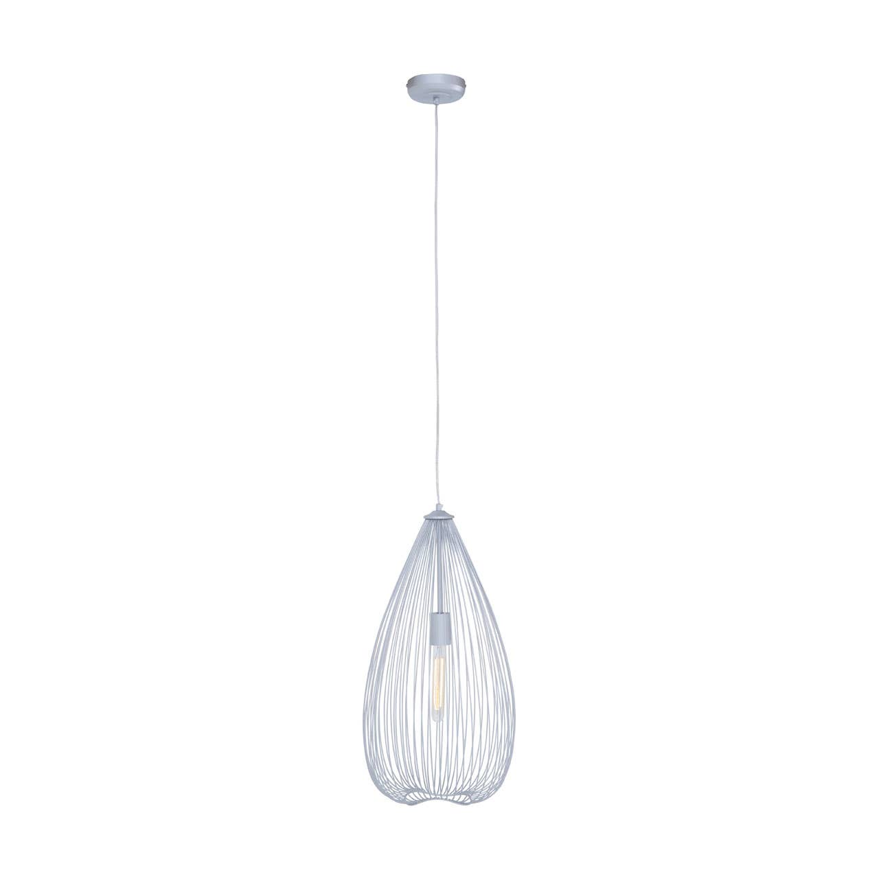 Geometric Silver Pendant Light
