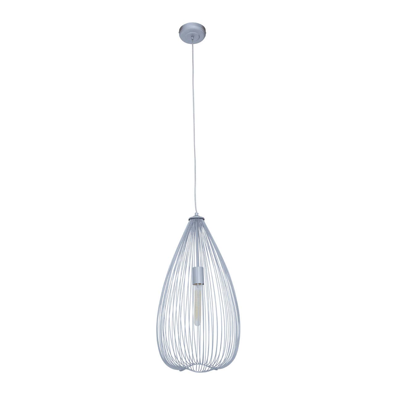 Geometric Silver Pendant Light