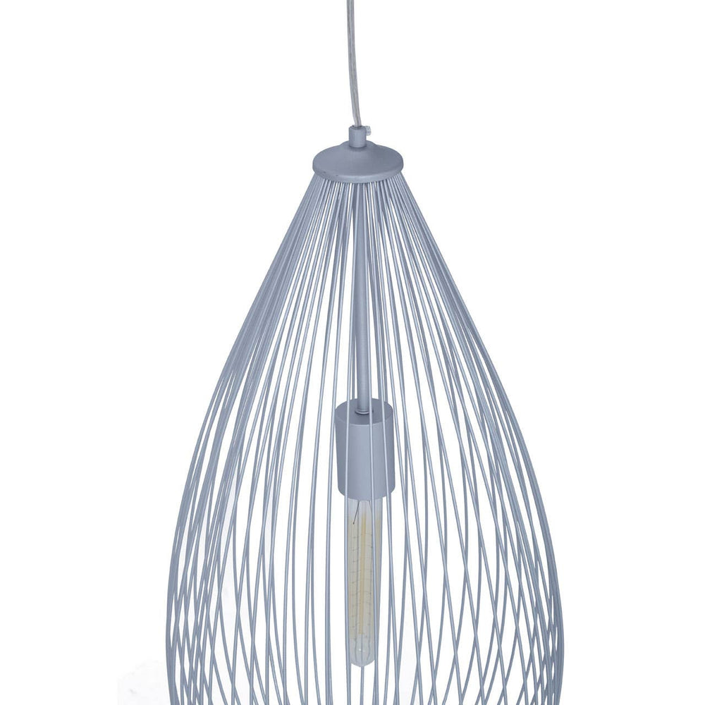 Geometric Silver Pendant Light
