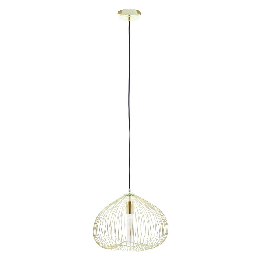 Geometric Gold Pendant Light