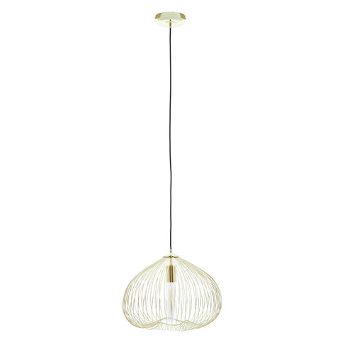 Geometric Gold Pendant Light