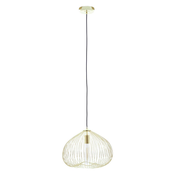 Geometric Gold Pendant Light