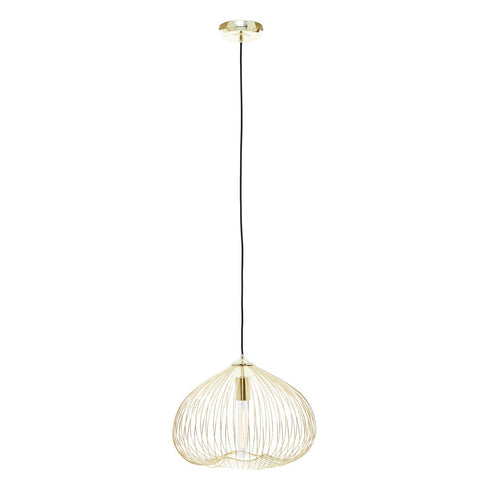 Geometric Gold Pendant Light