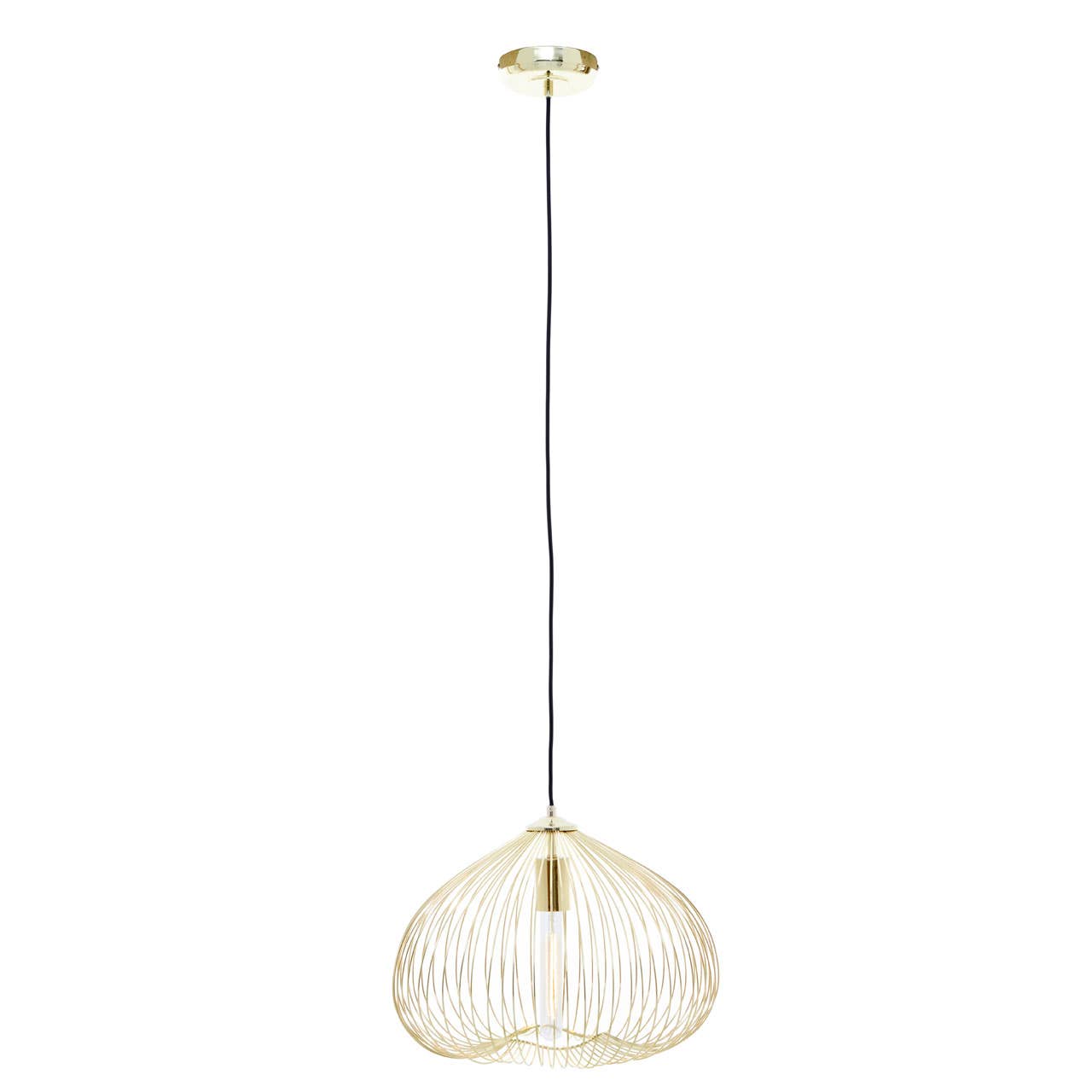 Geometric Gold Pendant Light