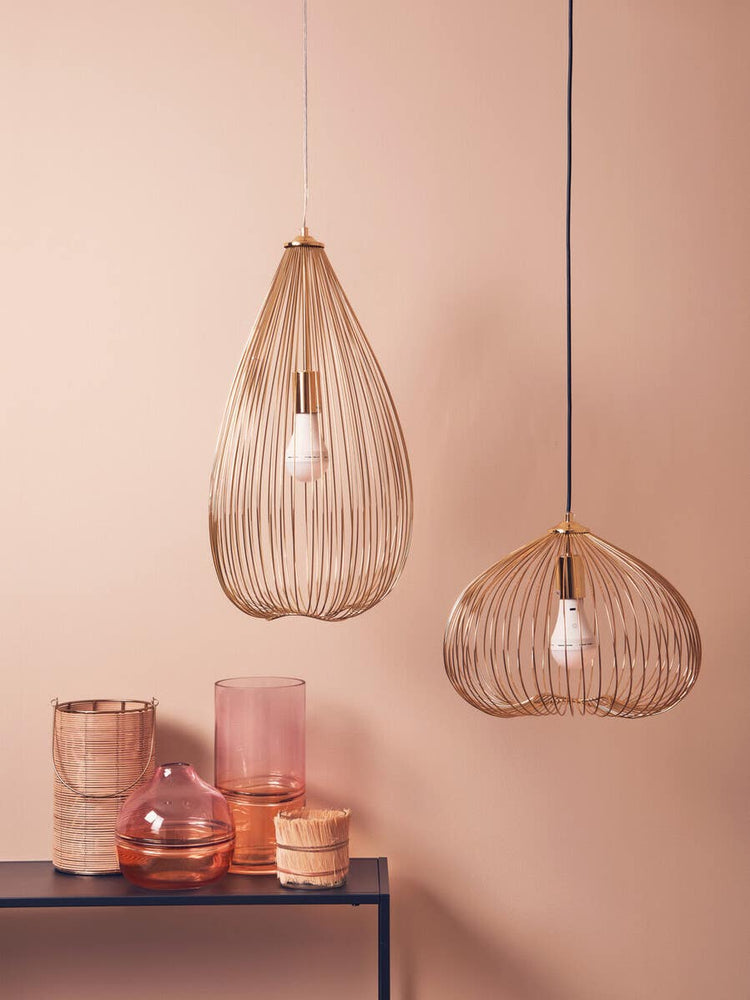 Geometric Gold Pendant Light