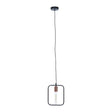 Lavis Black And Copper Finish Pendant Light