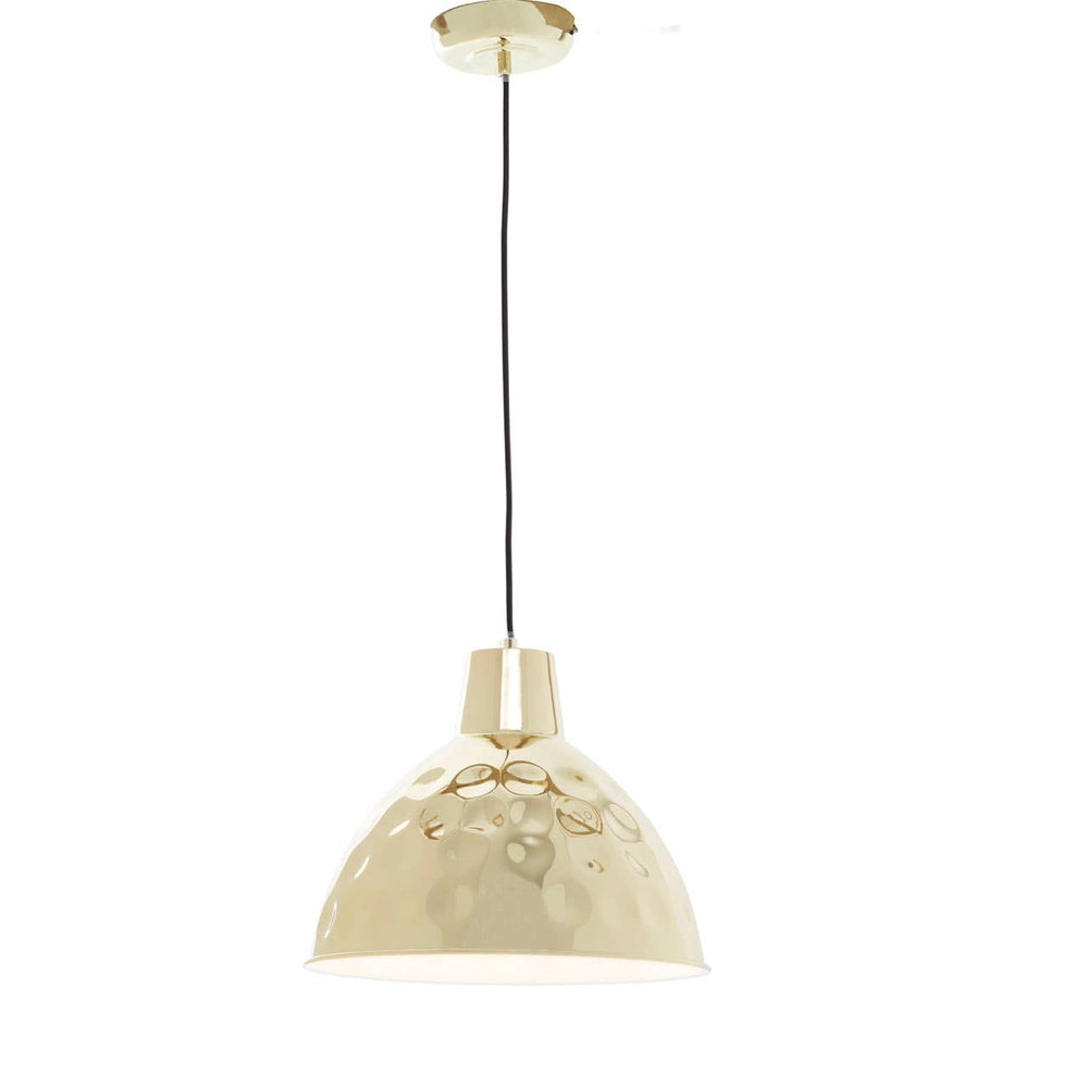 Luxe Hammered Gold Pendant Light