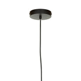 Black metal ceiling rose with pendant light cable for modern lighting fixture