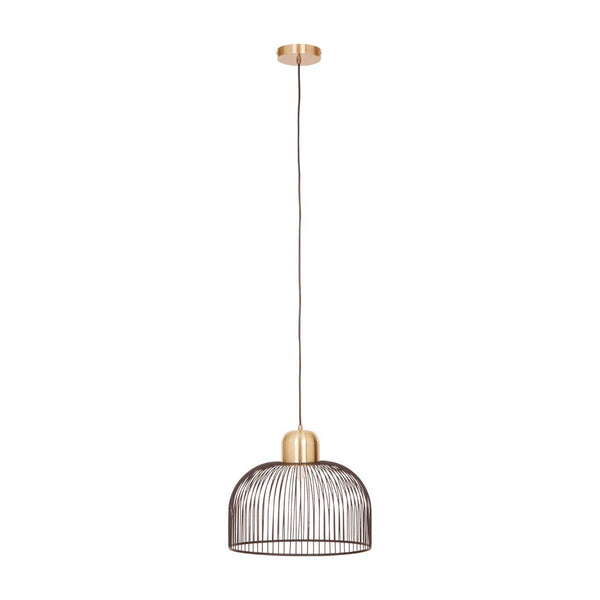 Lenno Black And Antique Brass Pendant Light