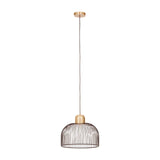 Lenno Black And Antique Brass Pendant Light
