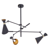 Tri-Shade Metallic Pendant Light