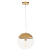 Golden Glass Pendant Light