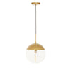 Golden Glass Pendant Light