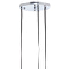 Chrome Globe Pendant Light Trio