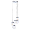 Modern Chrome Pendant Light Set