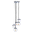 Modern Chrome Pendant Light Set