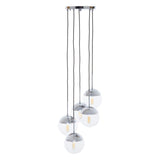 Modern Chrome Pendant Light Set