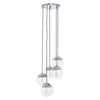 Modern Chrome Pendant Light Set