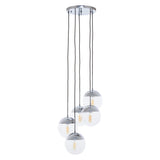 Modern Chrome Pendant Light Set
