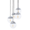 Modern Chrome Pendant Light Set