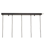 Modern Black Glass Pendant Light