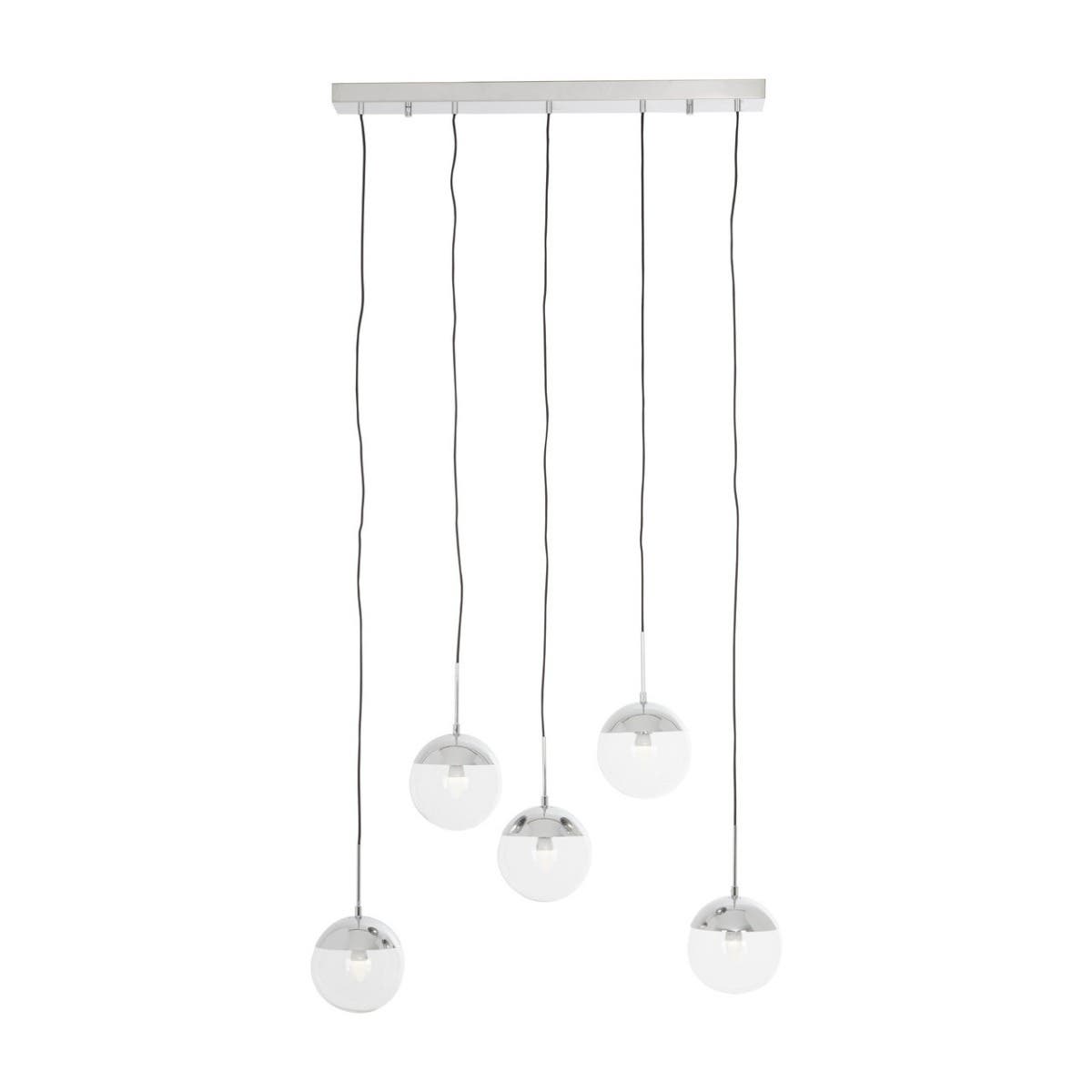 Chrome Glass Pendant Lighting