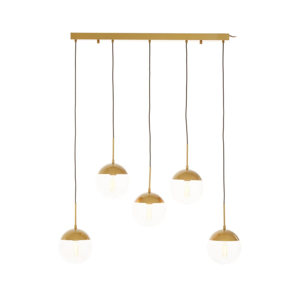 Abstract Gold Glass Pendant Light