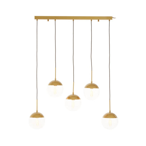 Abstract Gold Glass Pendant Light